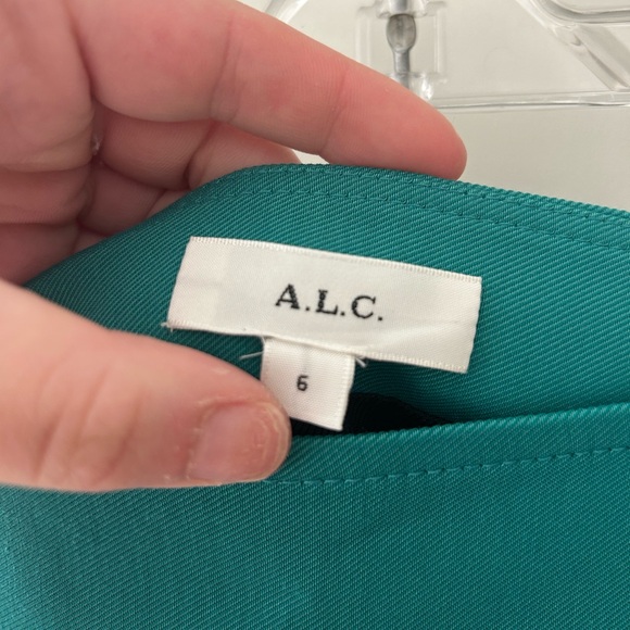 ALC Rylee green mini skirt - Picture 5 of 5